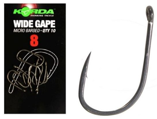 Крючок для рыбалки Korda KWG8 одинарный серебристый 10 шт купить,NaN