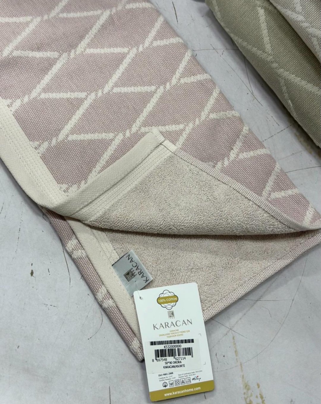 Полотенце LORI HOME COLLECTION 90x50 см 1 шт, лен, махровая ткань