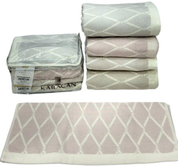 Полотенце LORI HOME COLLECTION 90x50 см 1 шт, лен, махровая ткань