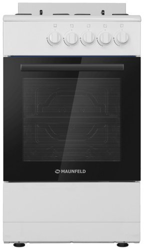 Кухонная плита MAUNFELD MGC50GEW01 белый купить,NaN