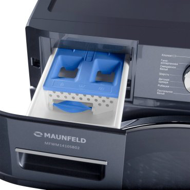 Стиральная машина MAUNFELD MFWM1410SB02 черный, синий купить,NaN