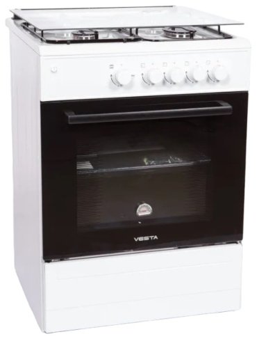 Кухонная плита Vesta Bergamo VGG 10-G белый - ForteMarket Кухонная плита Vesta Bergamo VGG 10-G белый купить,0