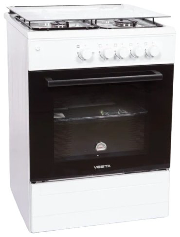 Кухонная плита Vesta Bergamo VGG 10-G белый купить,NaN