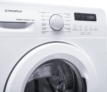 Стиральная машина MAUNFELD MFWM127WH051D белый купить,246549