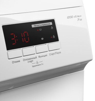 Стиральная машина MAUNFELD MFWM127WH05 белый купить,0