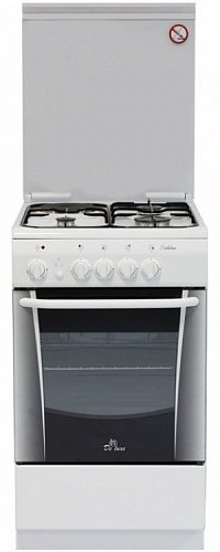 Кухонная плита De luxe 506031.01гэ кр белый