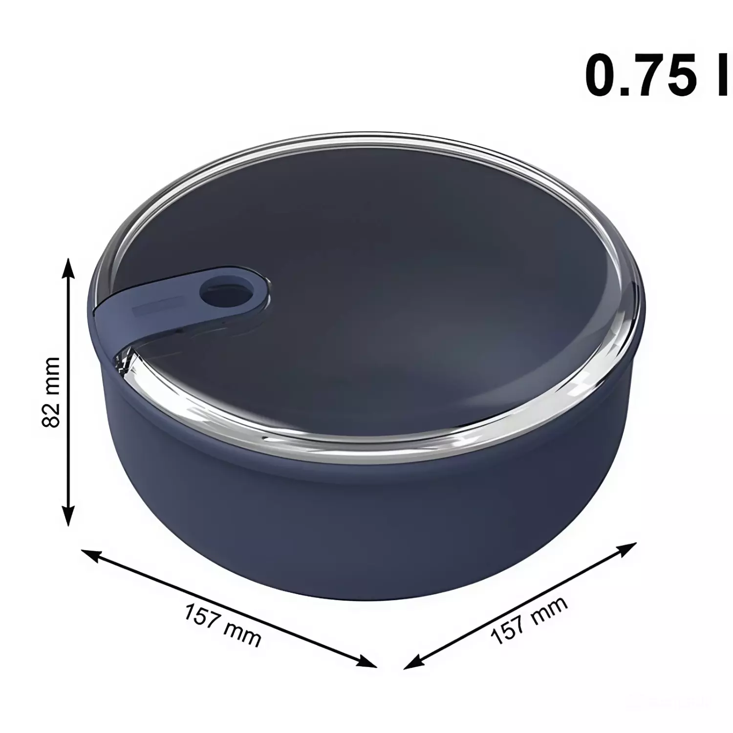 Контейнер Rotho 1056806250 ELA 0,75л синий купить,NaN