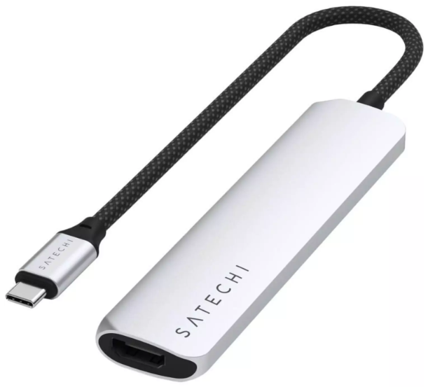 Адаптер Satechi 6-in-1 USB-C Slim Multiport Silver