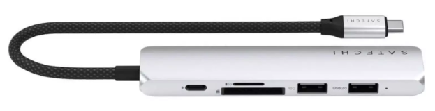 Адаптер Satechi 6-in-1 USB-C Slim Multiport Silver - ForteMarket Адаптер Satechi 6-in-1 USB-C Slim Multiport Silver купить,43690