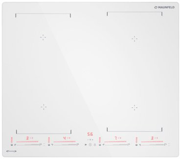 Варочная поверхность MAUNFELD CVI604SBEXWH Inverter белый купить,NaN