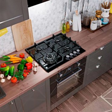 Варочная поверхность HAUSLER HLS-S4BLGT2 черный - ForteMarket Варочная поверхность HAUSLER HLS-S4BLGT2 черный купить,0