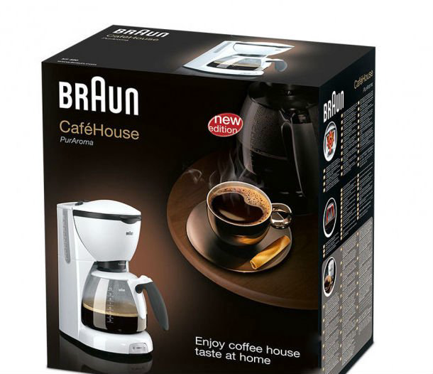 Кофеварка Braun KF 520/1 белая купить,NaN
