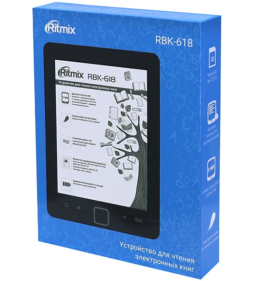 Электронная книга Ritmix RBK-618 черная