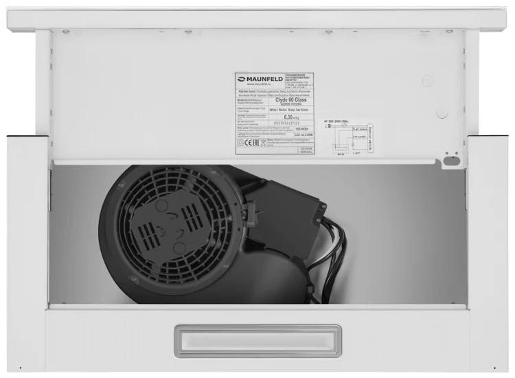 Вытяжка Maunfeld Clyde 50 белая - ForteMarket Вытяжка Maunfeld Clyde 50 белая купить,0