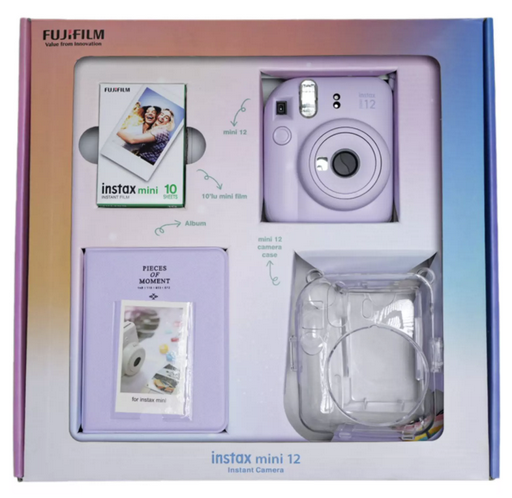 Фотоаппарат моментальной печати Fujifilm Instax mini 12 Bundle Clear Case + L10PK Lilac Purple