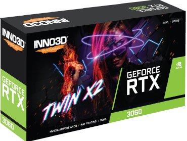 Видеокарта Inno3D GeForce RTX 3060 TWIN X2 OC N30602-08D6X-11902130 8 ГБ купить,0