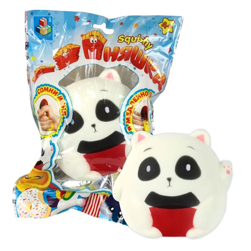 Сквиши 1toy Мммняшка Squishy Панда сидящая  купить,NaN