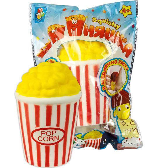Сквиши 1toy Мммняшка Squishy Попкорн купить,NaN