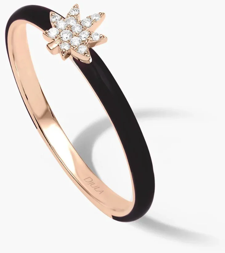 Кольцо Djula 1282 djula 17р 1,27гр 0,03ct. купить,312800