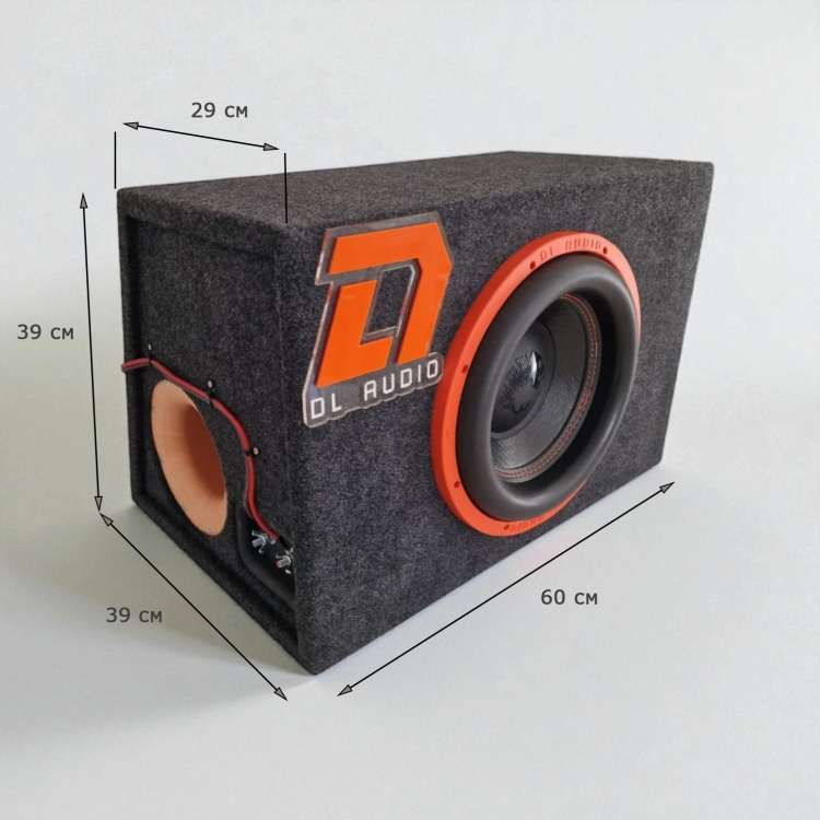  Сабвуфер DL Audio Piranha 12 v2 в корпусе с усилителем DL Audio