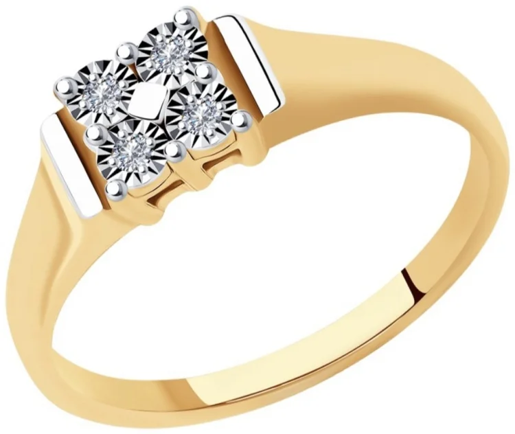 Кольцо Diamant 876655 18.5р 2.13гр купить,NaN
