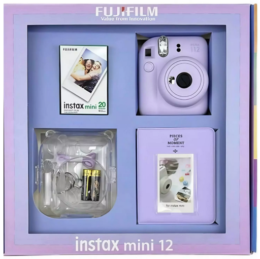 Фотоаппарат моментальной печати Fujifilm Instax mini 12 Bundle Clear Case + L20PK Lilac Purple