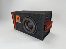  Сабвуфер DL Audio Phoenix Black Bass 12 в корпусе усилителем DL Audio Raven Compact 1.1200