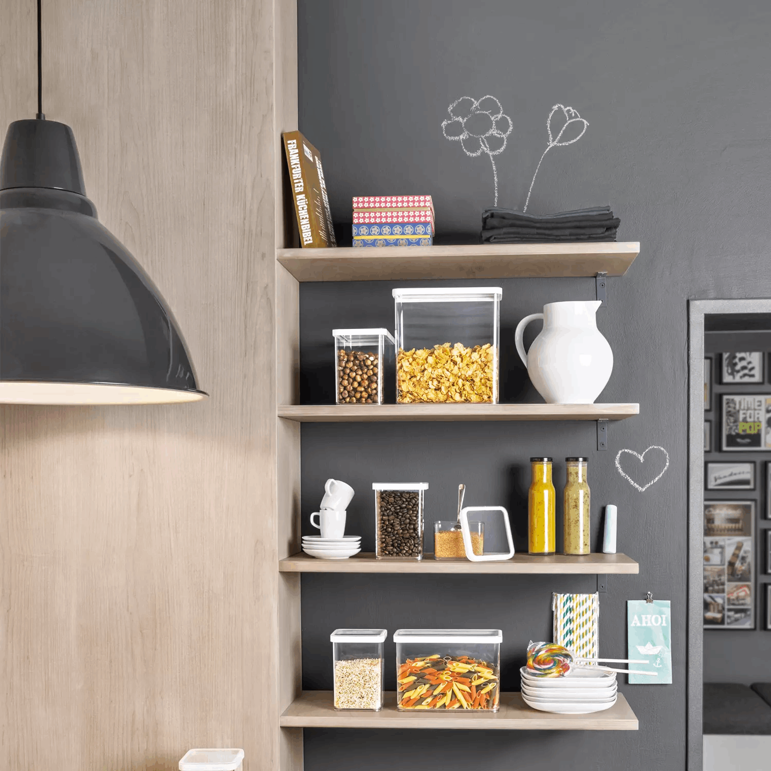 Ёмкость для сыпучих продуктов Rotho Loft 1160990000 1 л белая купить,NaN