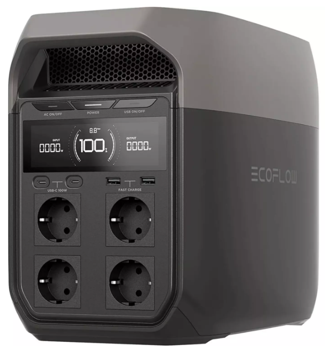 Портативная зарядная станция EcoFlow Delta 3 EU,1024 Wh, 1800W(3600W), 230V(50Hz/60Hz) купить,309900