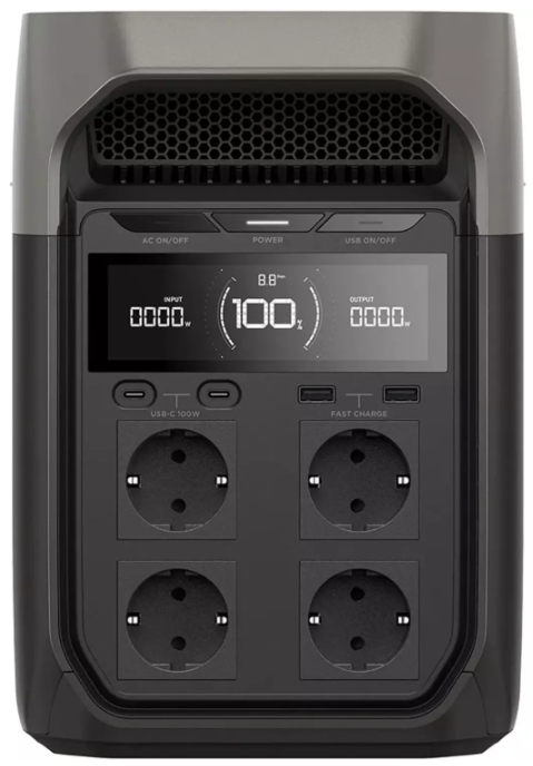 Портативная зарядная станция EcoFlow Delta 3 EU,1024 Wh, 1800W(3600W), 230V(50Hz/60Hz) купить,309900