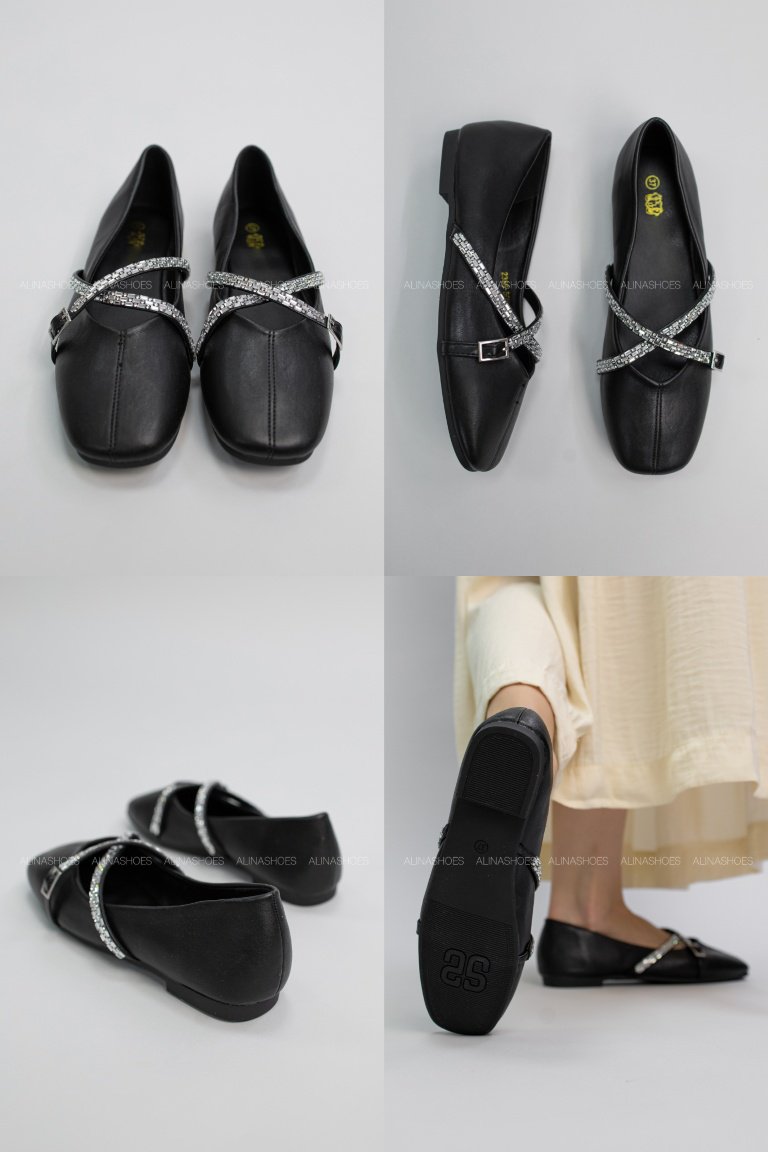 Балетки alinashoes black 38 купить,NaN
