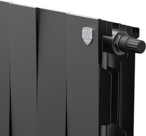 Радиатор Royal Thermo секционный PianoForte 300 Noir Sable Danfoss биметаллический, кол-во секций: 12