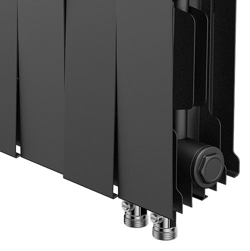 Радиатор Royal Thermo секционный PianoForte 300 Noir Sable Danfoss биметаллический, кол-во секций: 12