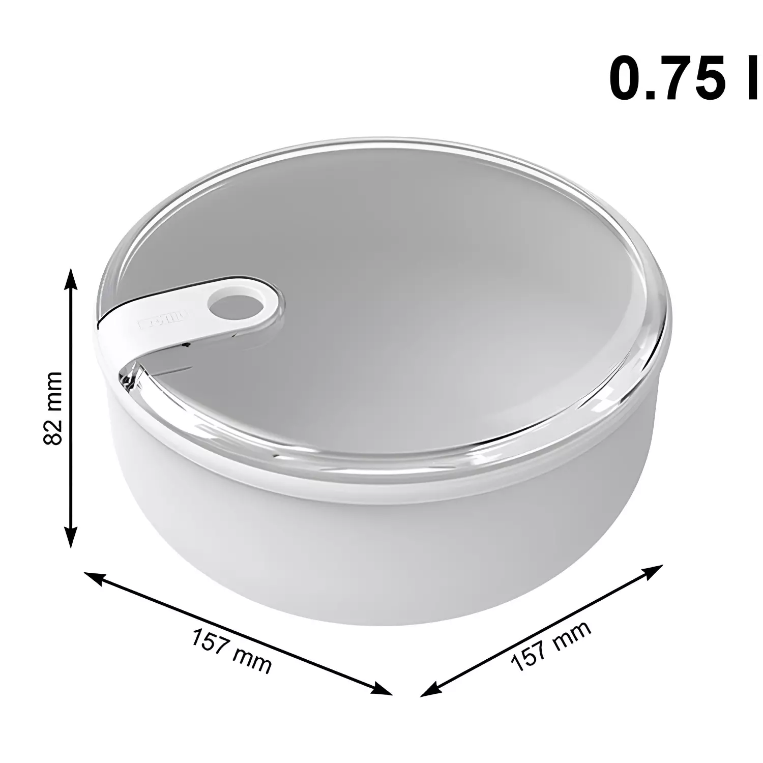 Контейнер Rotho 1056801023 ELA 0,75 л белый купить,NaN