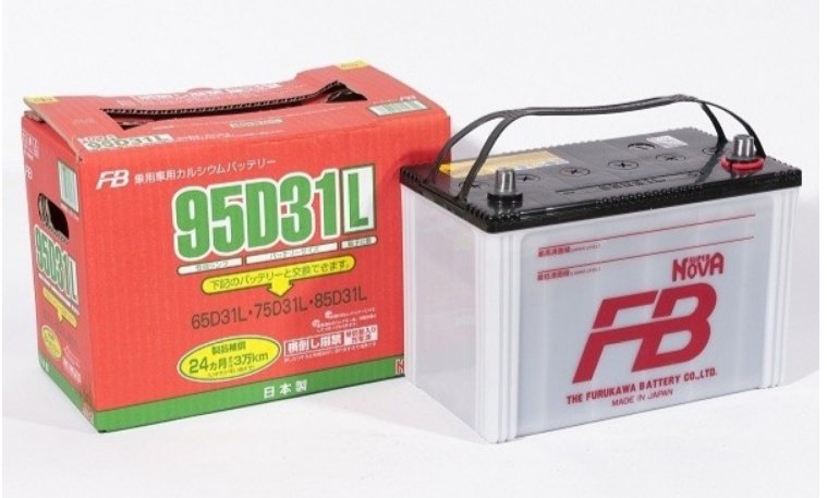 Аккумулятор FURUKAWA 95D31L FB 80 Ач обратная