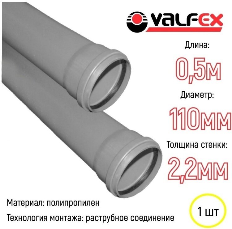 VALFEX полипропилен PN 10, 110 мм