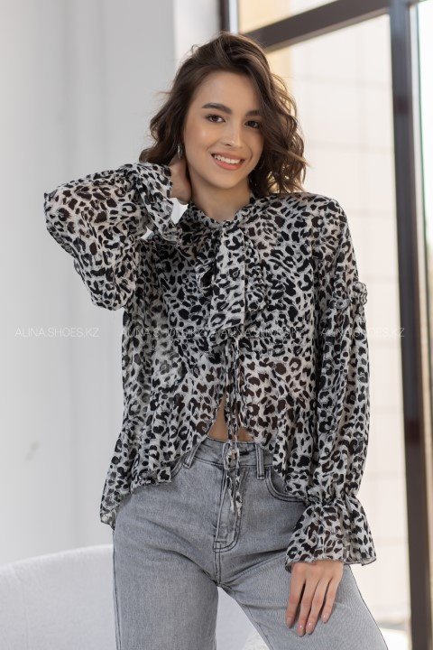 Блузка alinashoes серая S купить,NaN