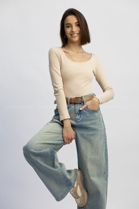 Боди-лонгслив alinashoes бежевый купить,NaN