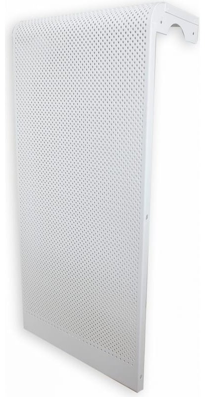 Экран для радиатора Flex 505607 навесной 290x595 мм, металл белый
