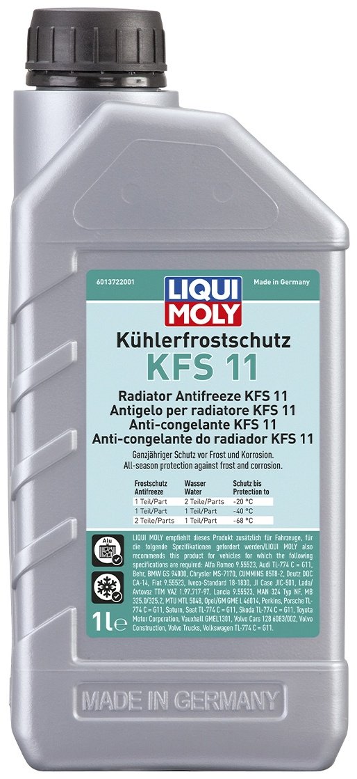 Антифриз LIQUI MOLY KFS 12 синий (голубой) G-11 1 л