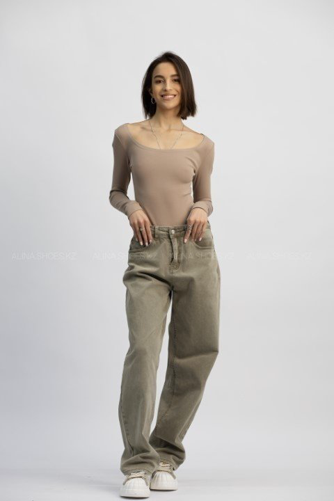 Боди-лонгслив alinashoes коричневый купить,NaN