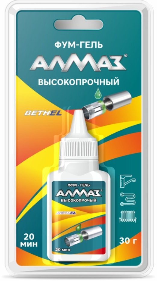 Алмаз анаэробный гель "Алмаз" Высокопрочный 30г