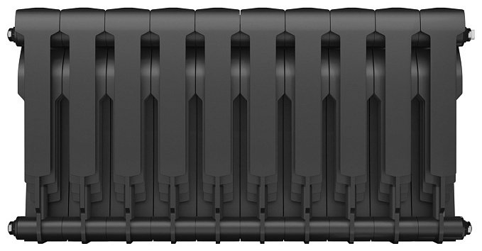 Радиатор Royal Thermo секционный BiLiner 350/Noir Sable биметаллический, кол-во секций: 10