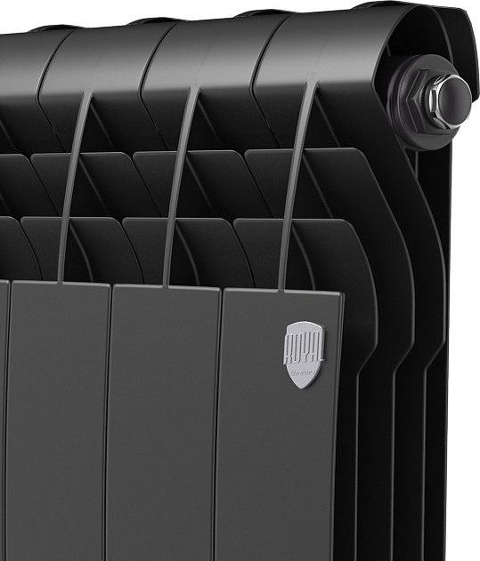 Радиатор Royal Thermo секционный BiLiner 350/Noir Sable биметаллический, кол-во секций: 10
