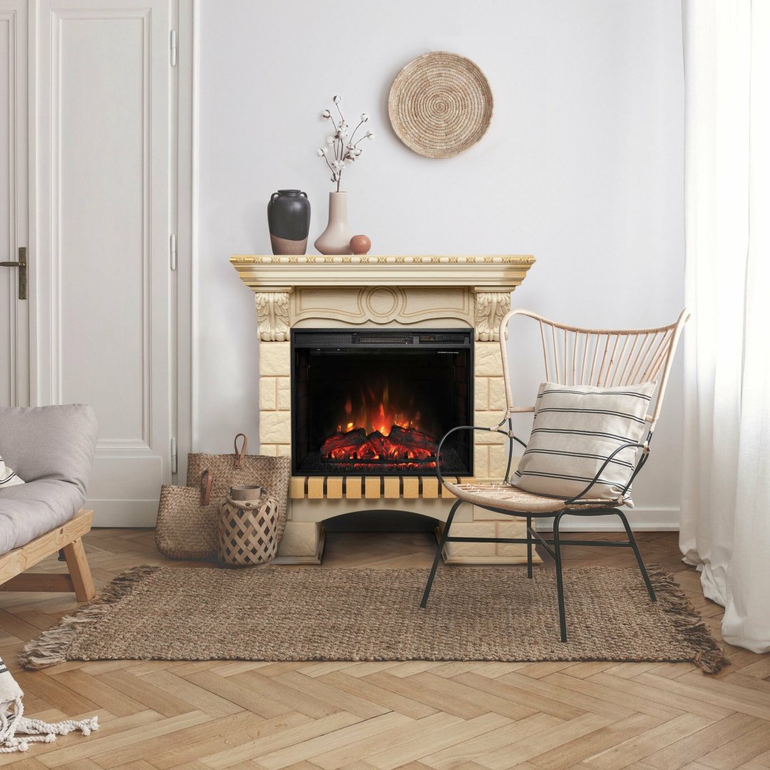 Real Flame фронтальный BOLERO 25/25,5 WT-619G , 1060х1205х450 мм купить,923900