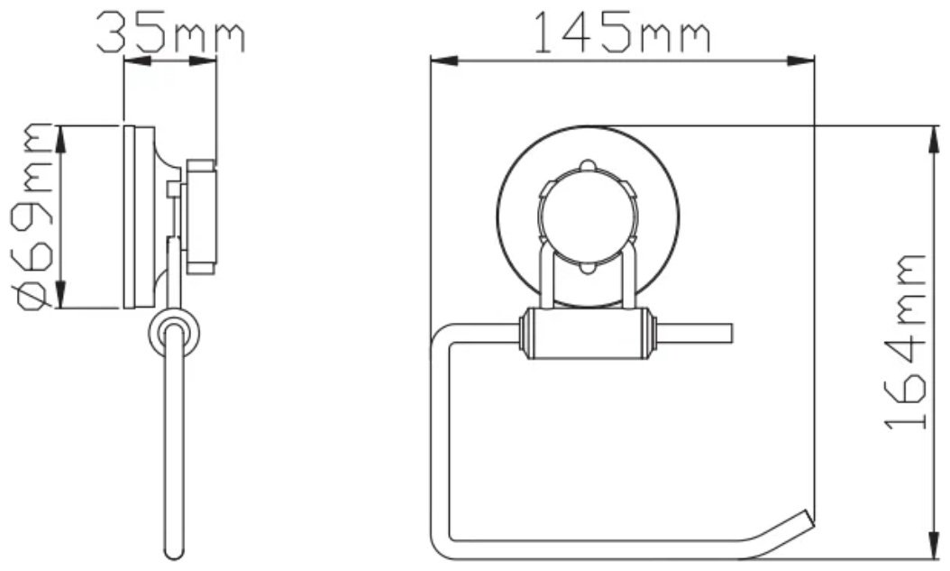 Potato держатель P7903-2 1 шт, металл