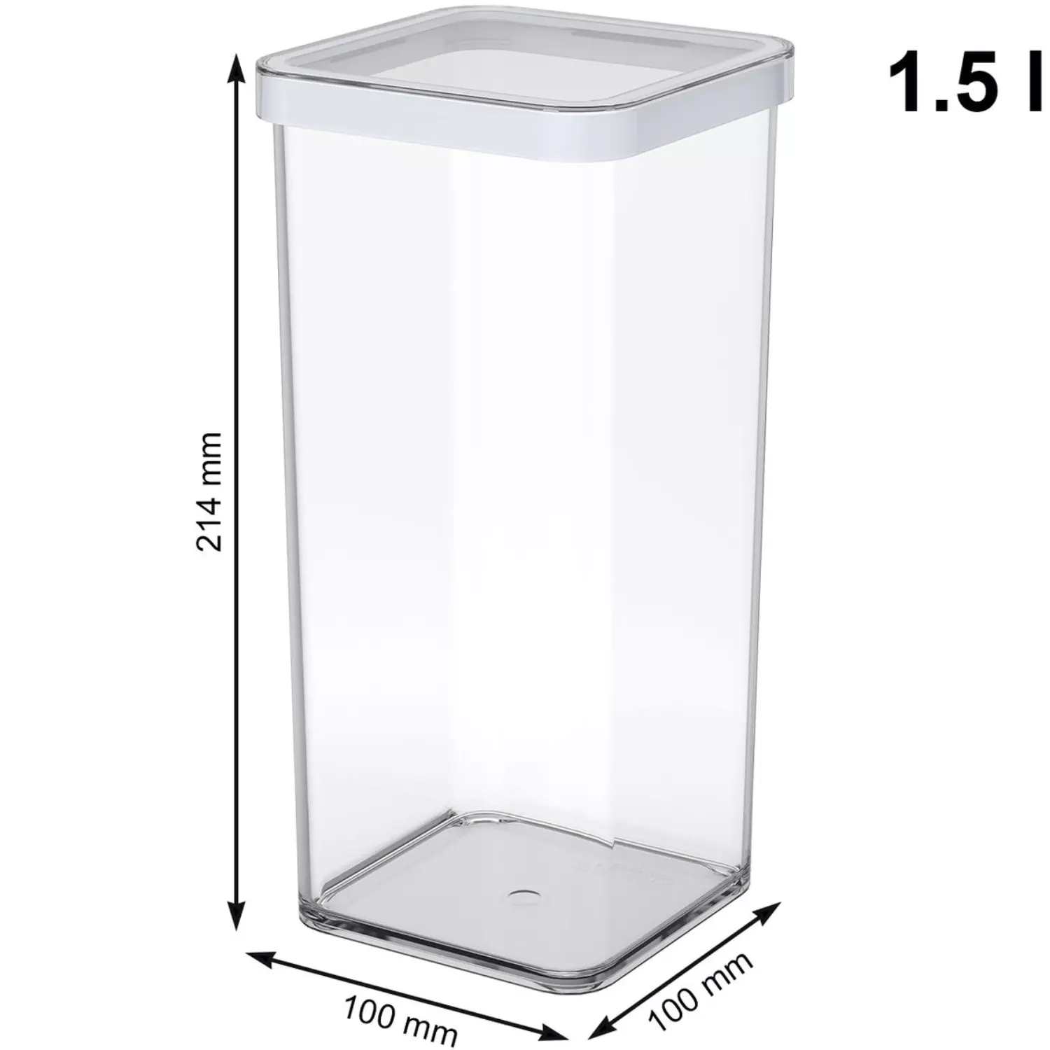 Ёмкость для сыпучих продуктов Rotho Loft 1160590000 1.5 л белая купить,NaN