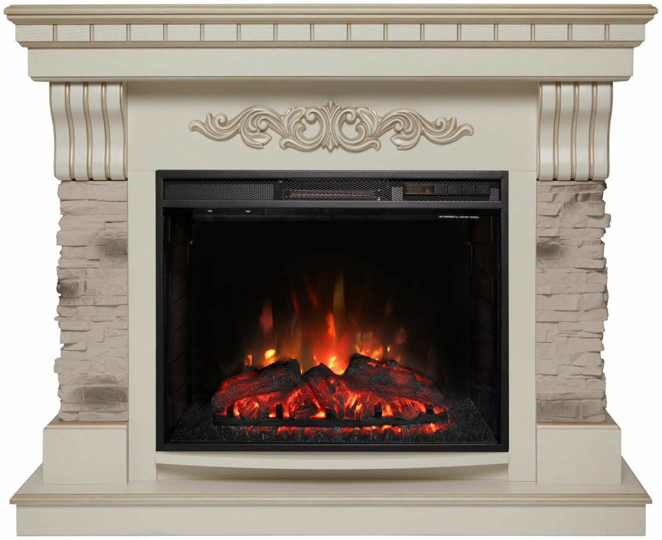 Real Flame фронтальный MARSEILLES LUXE 25.5 WT-619G, 940х1145х380 мм
