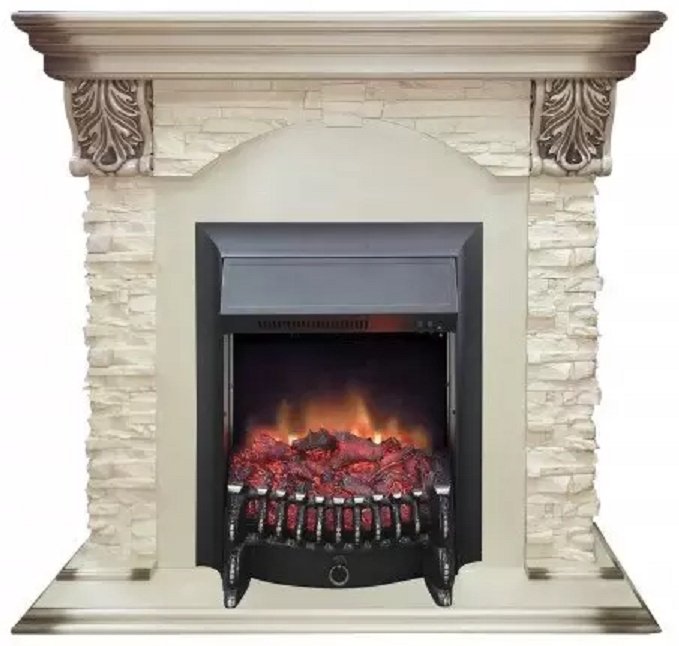 Real Flame фронтальный DUBLIN LUX STD/EUG/24 WT-215(615), 970х1040х370 мм