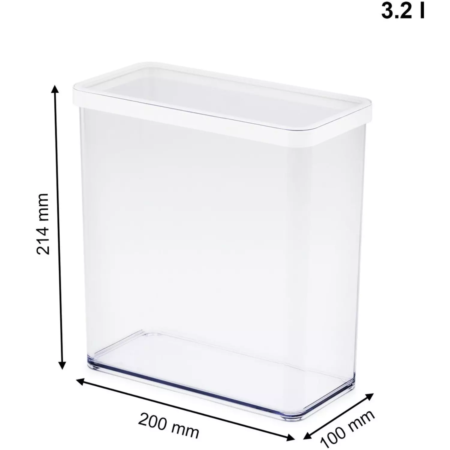 Ёмкость для сыпучих продуктов Rotho Loft 1160890000 3,2 л белый купить,NaN